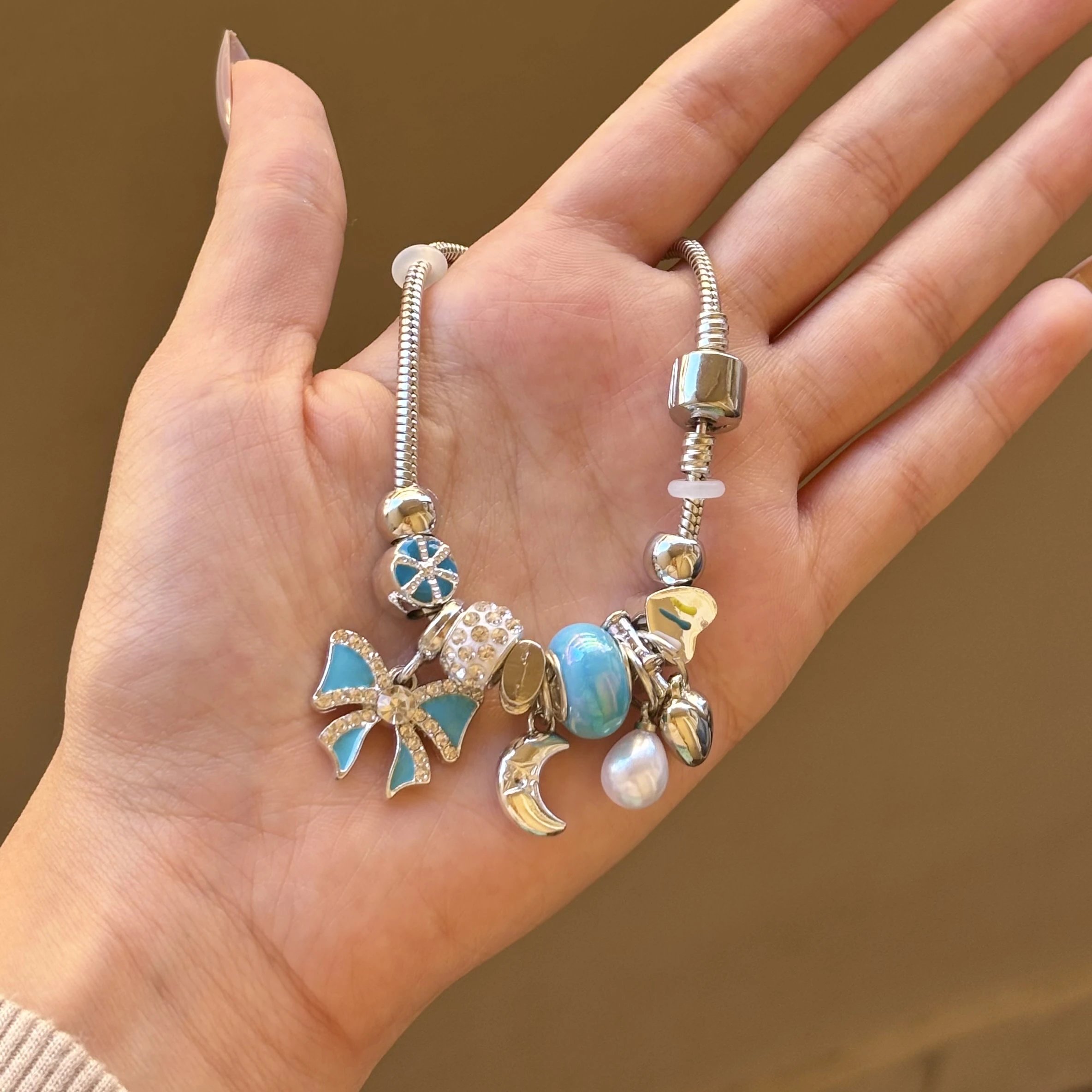 Blue Bow Pandora 🎀