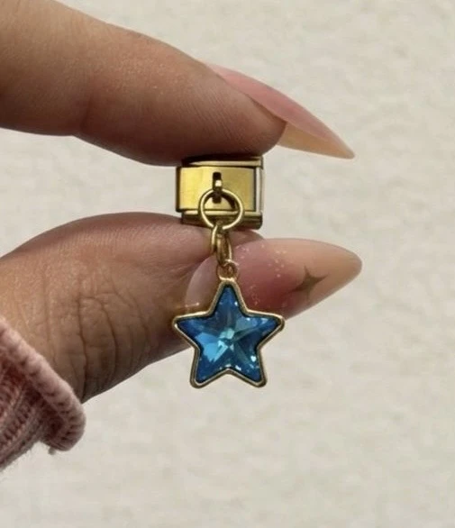 Blue Crystal Star Charm 💎