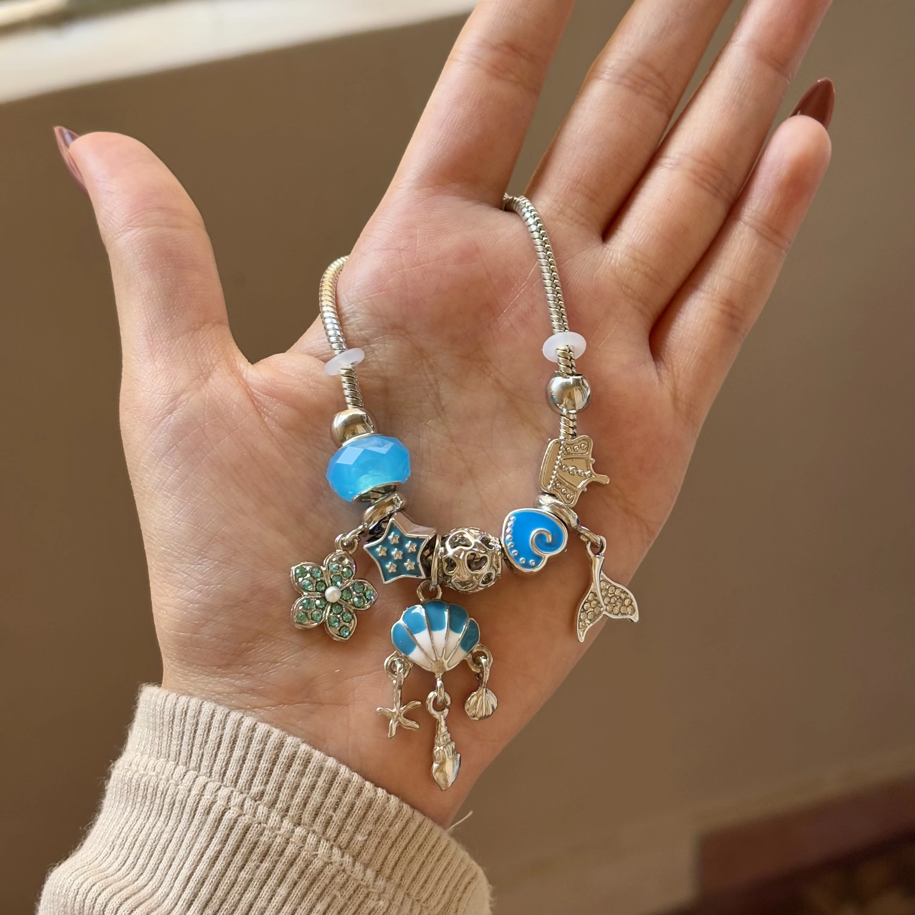 Blue Sea Shell Pandora 🐚