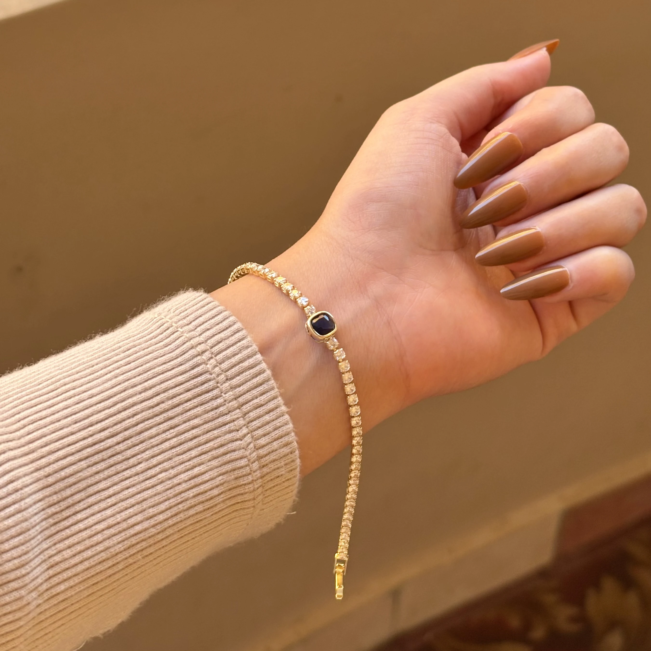 Blue Stone Tennis Bracelet 💙