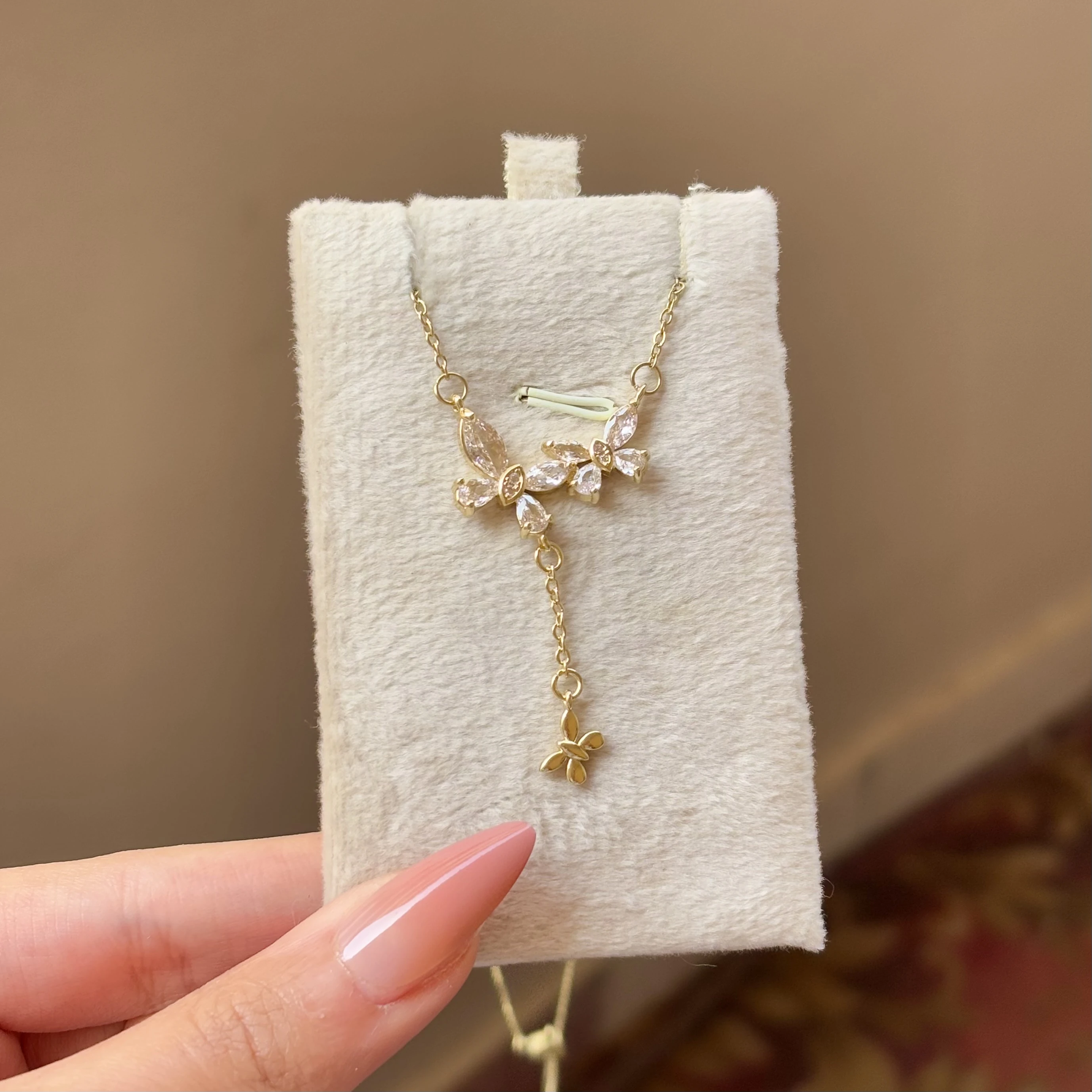 Butterflies Drop Necklace 🦋