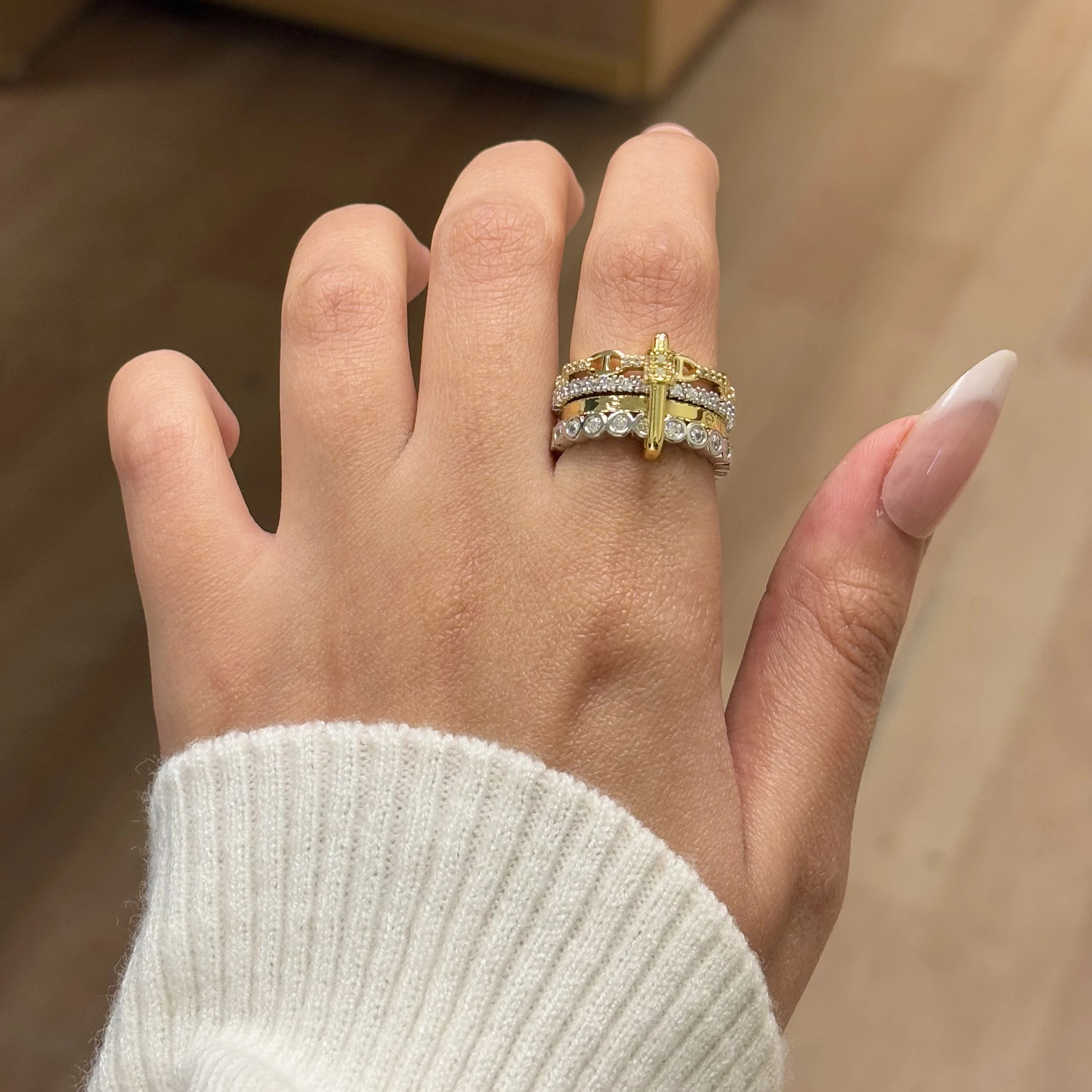 Chain Layered Ring ⛓️‍💥