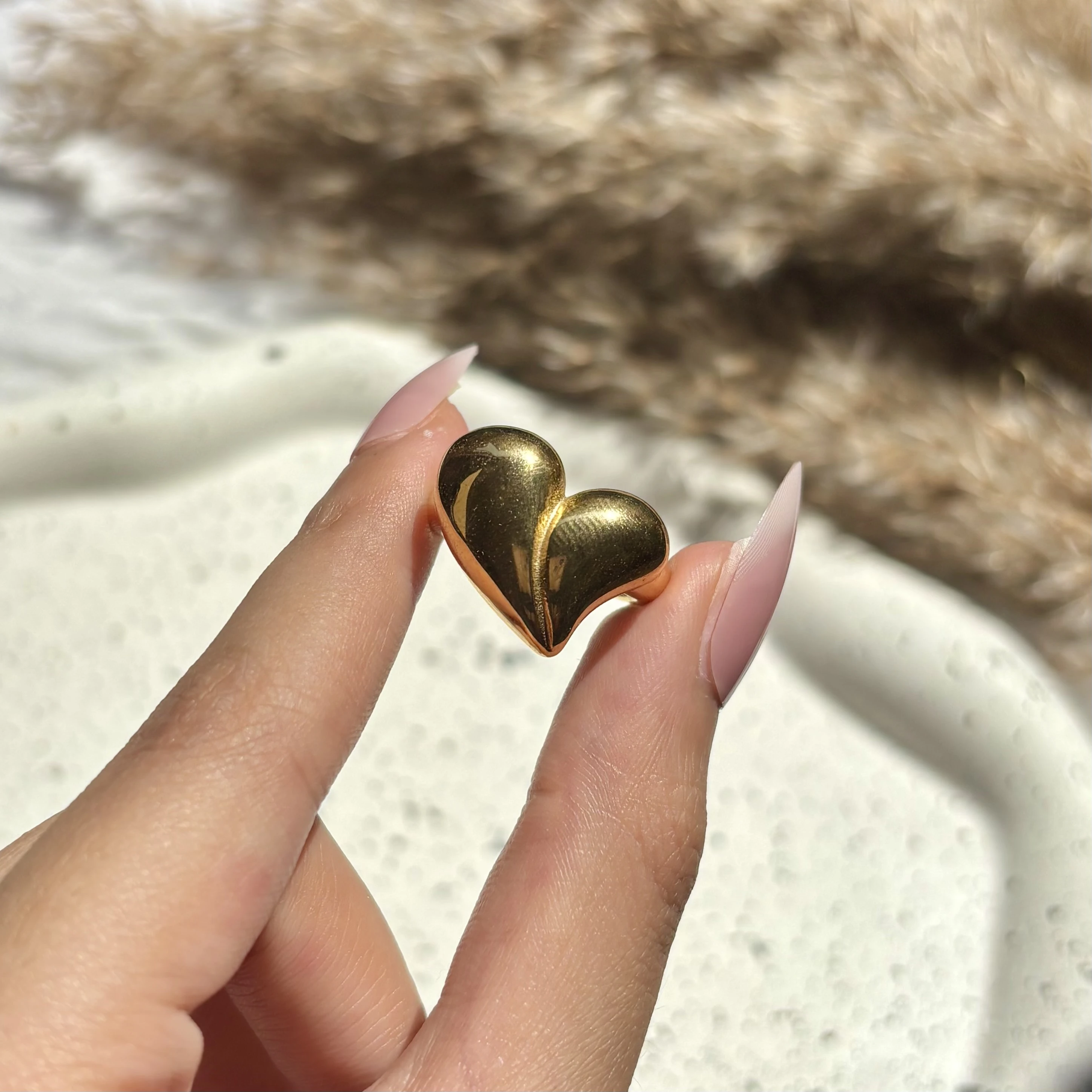 Chunky Heart Ring 💛