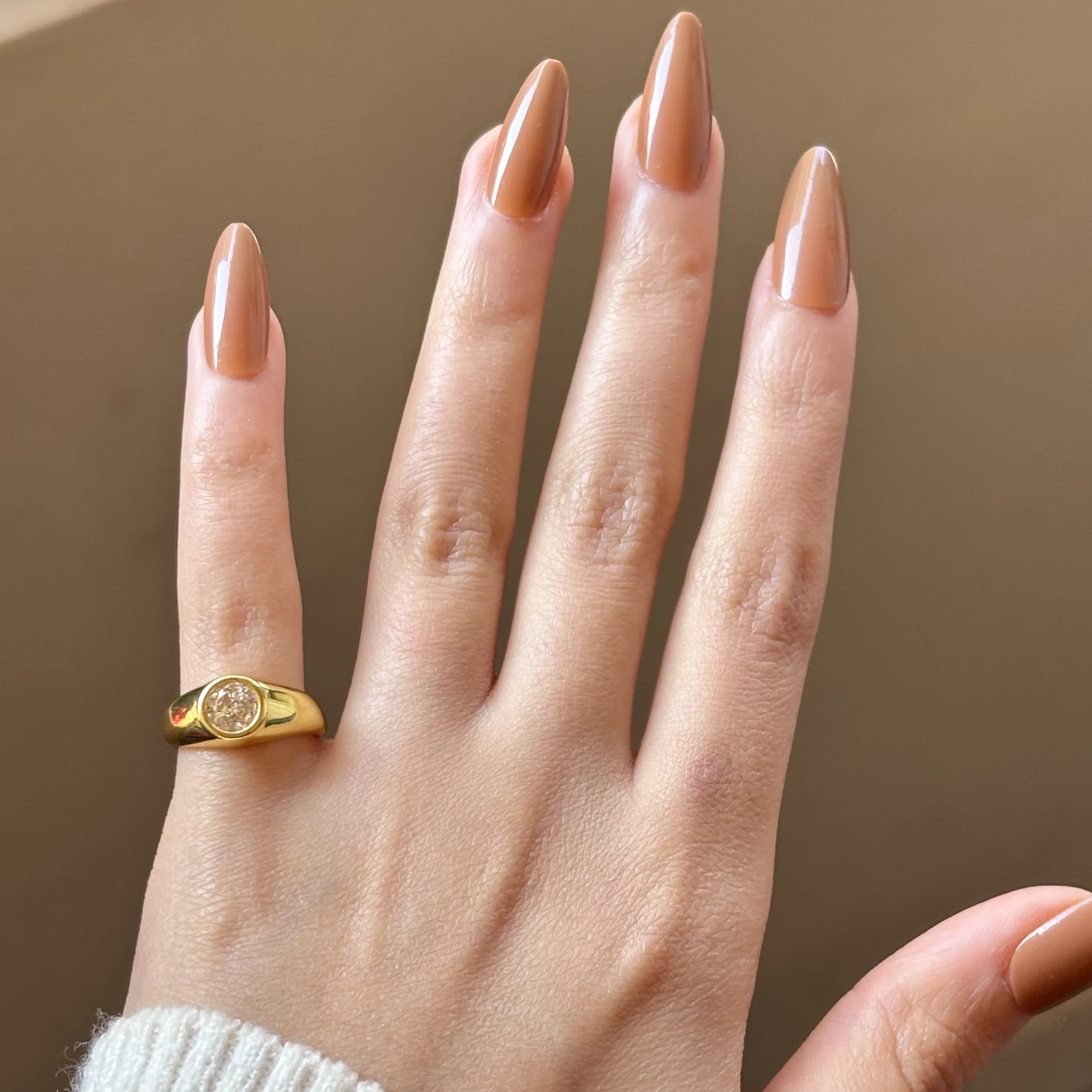 Circle Stone Diamond Pinky Ring💎