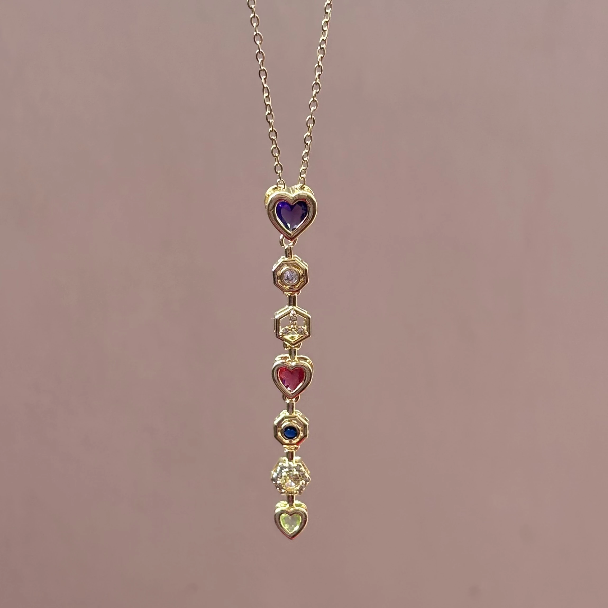 Colorful Hearts Necklace 💖