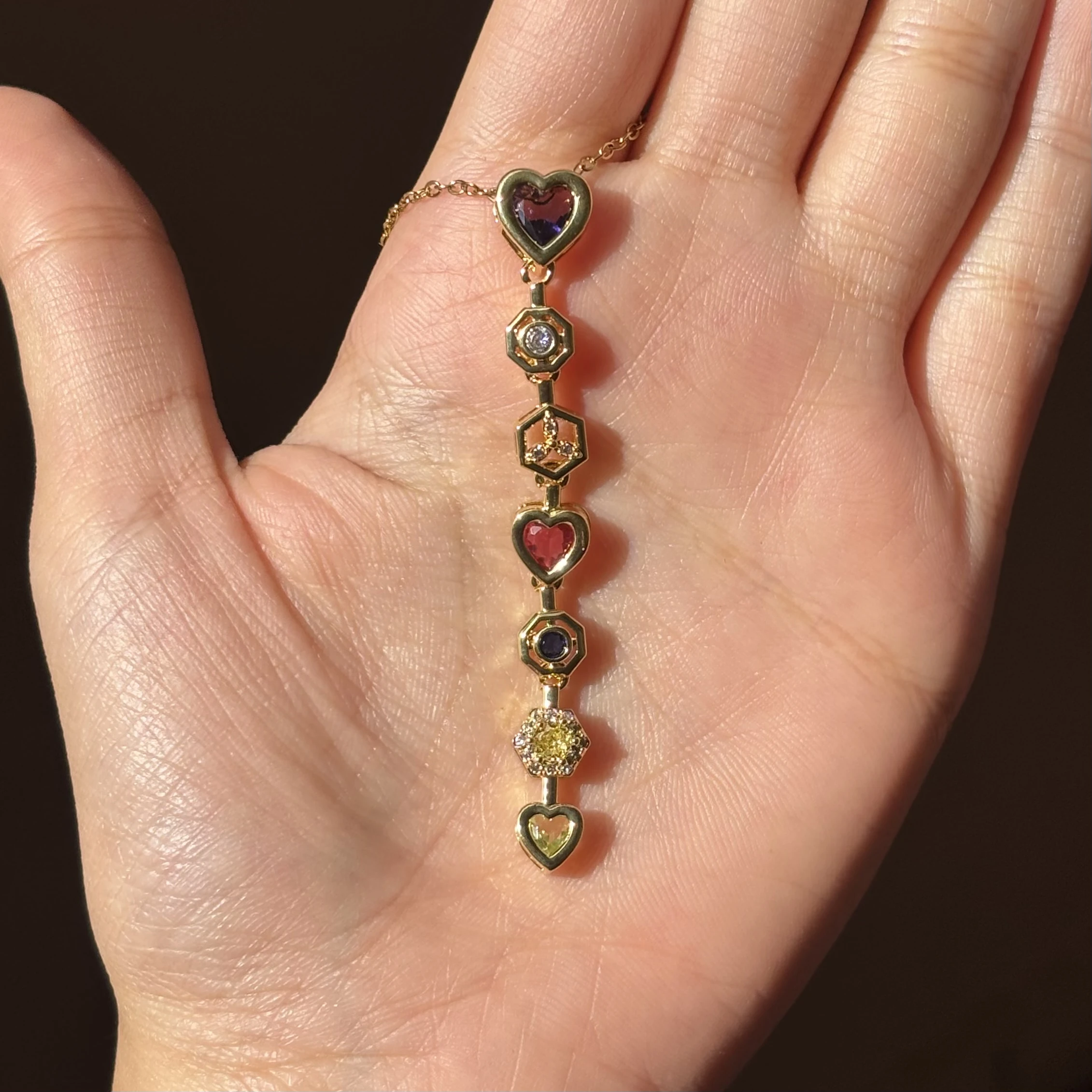 Colorful Hearts Necklace 💖