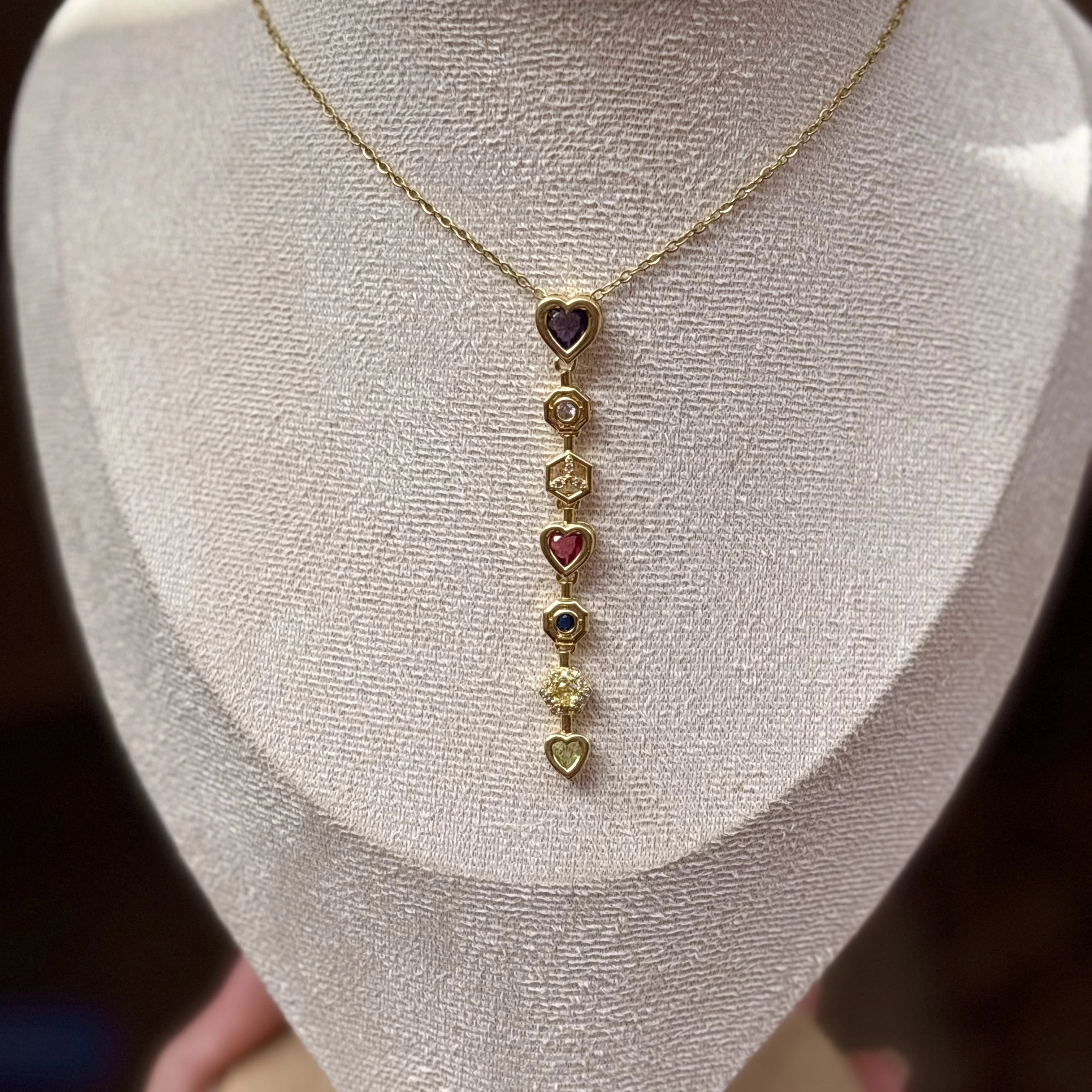 Colorful Hearts Necklace 💖