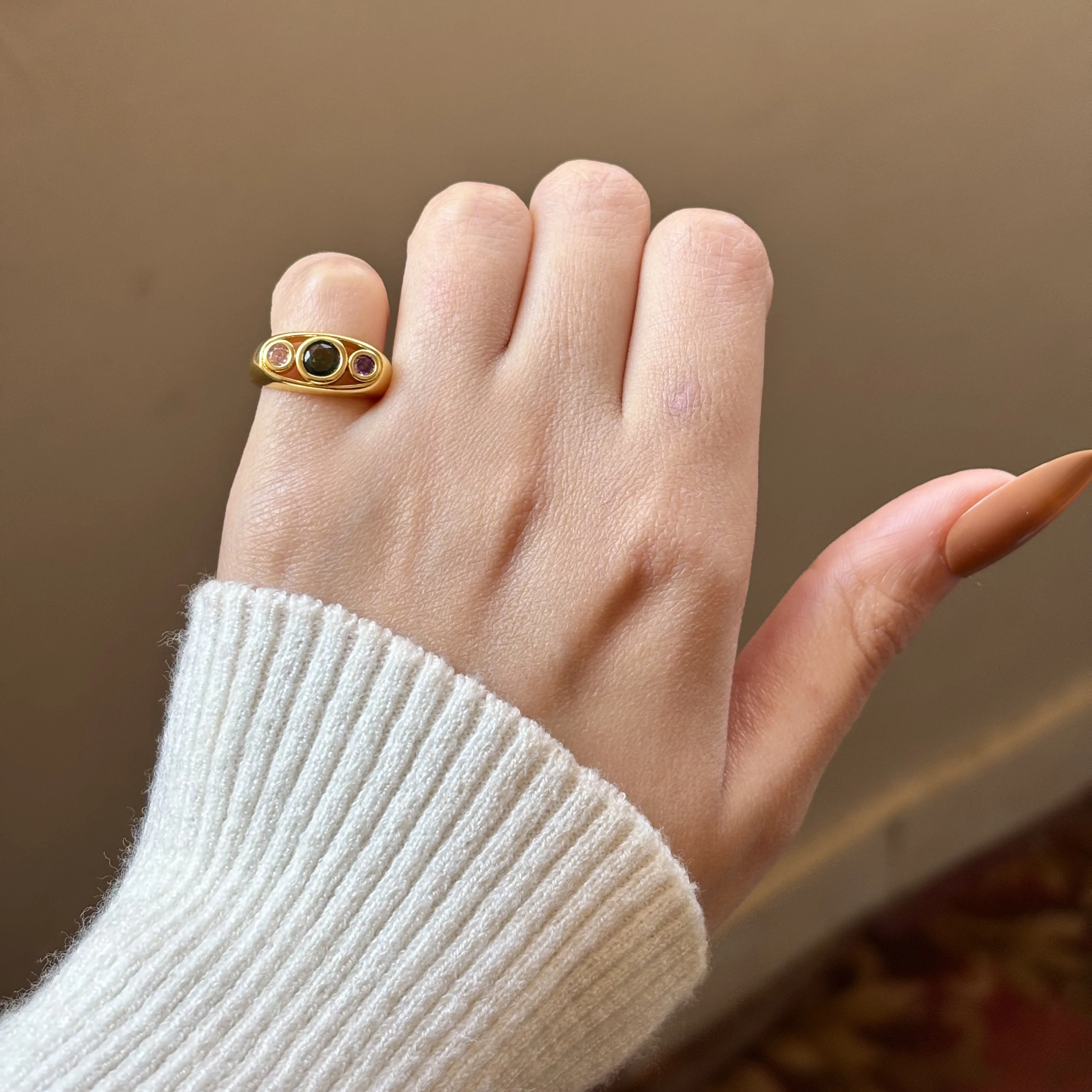 Colorful Stones Pinky Ring 💎