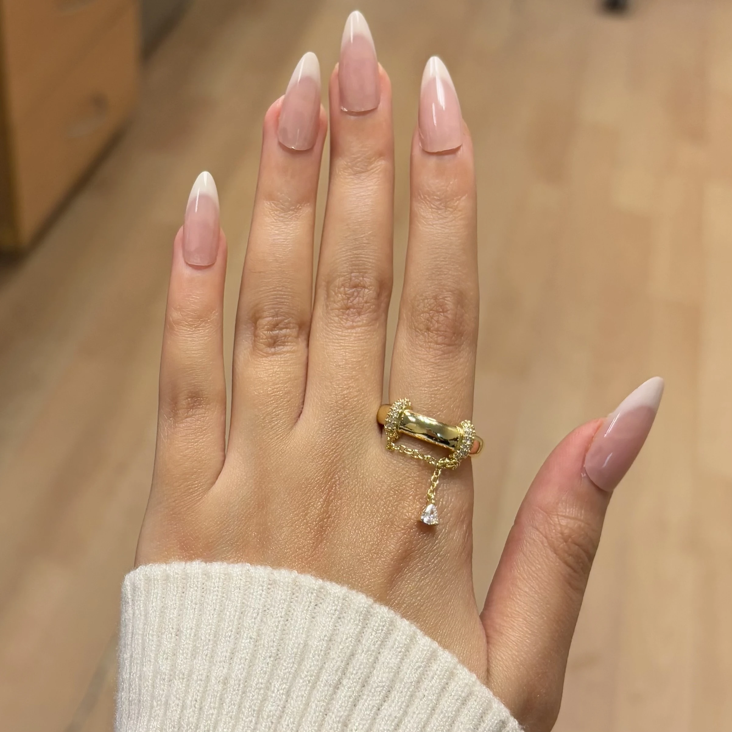 Crystal Chain Ring 🔮