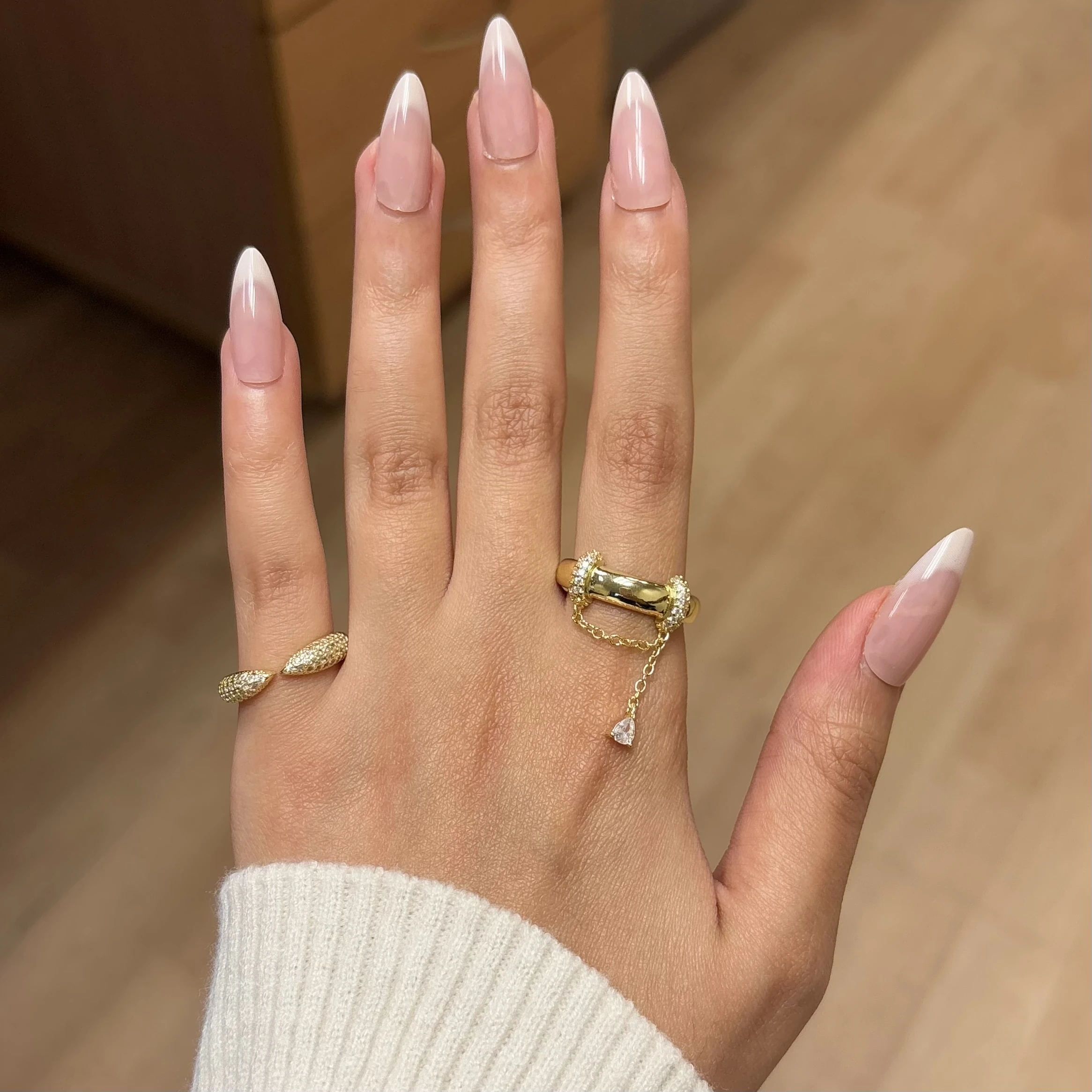 Crystal Chain Ring 🔮