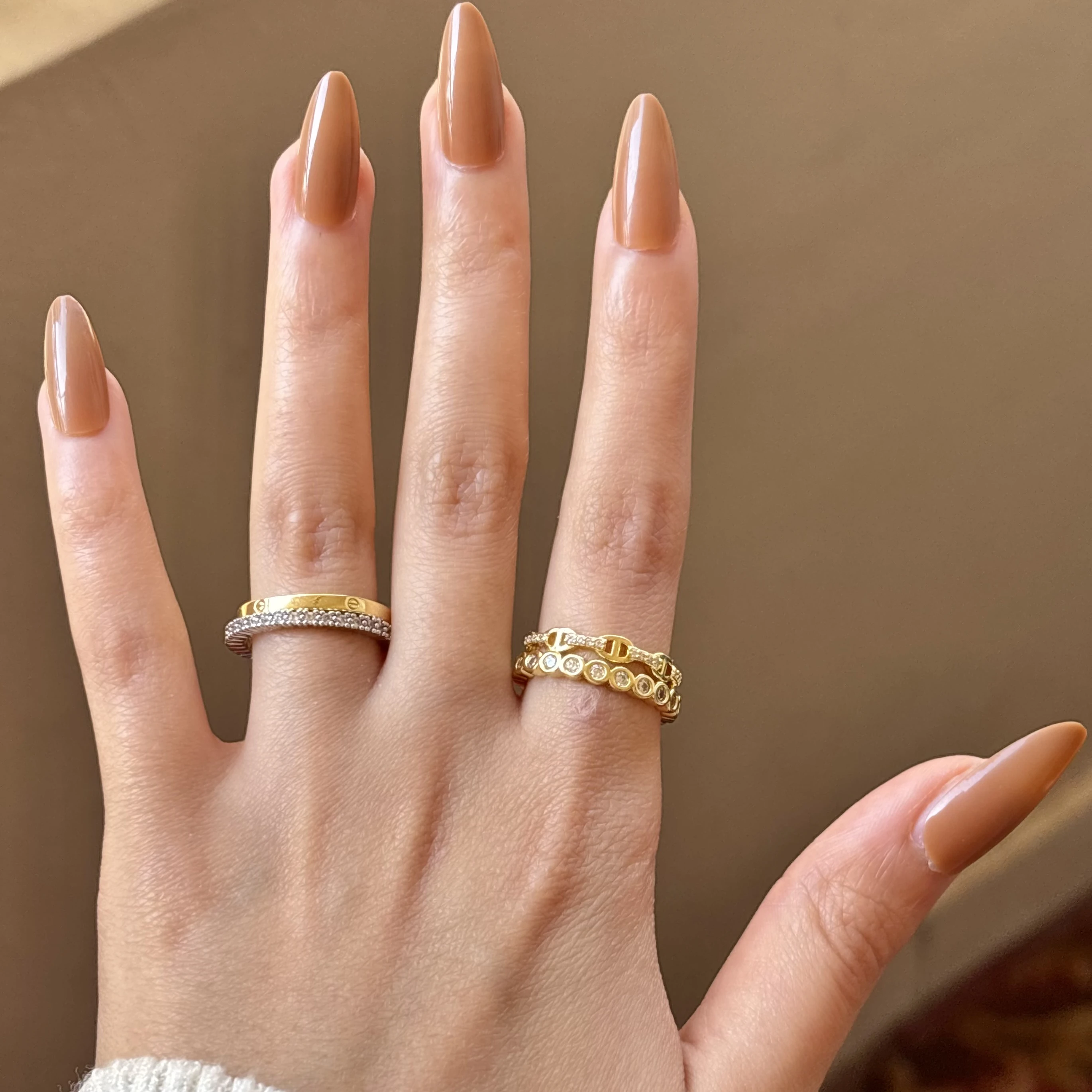 Diamond Chain Layered Ring💎