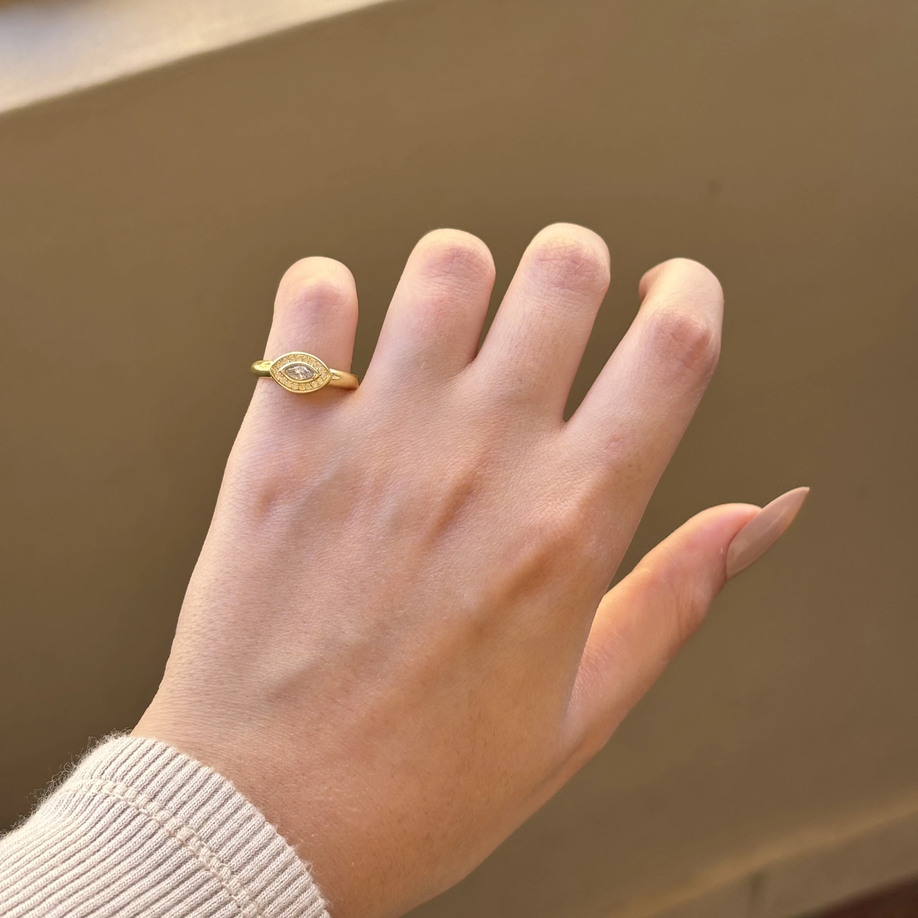 Diamond Eye Pinky Ring 👁️