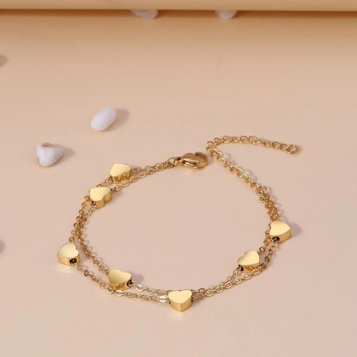 Double Layered Heart Bracelet 💛