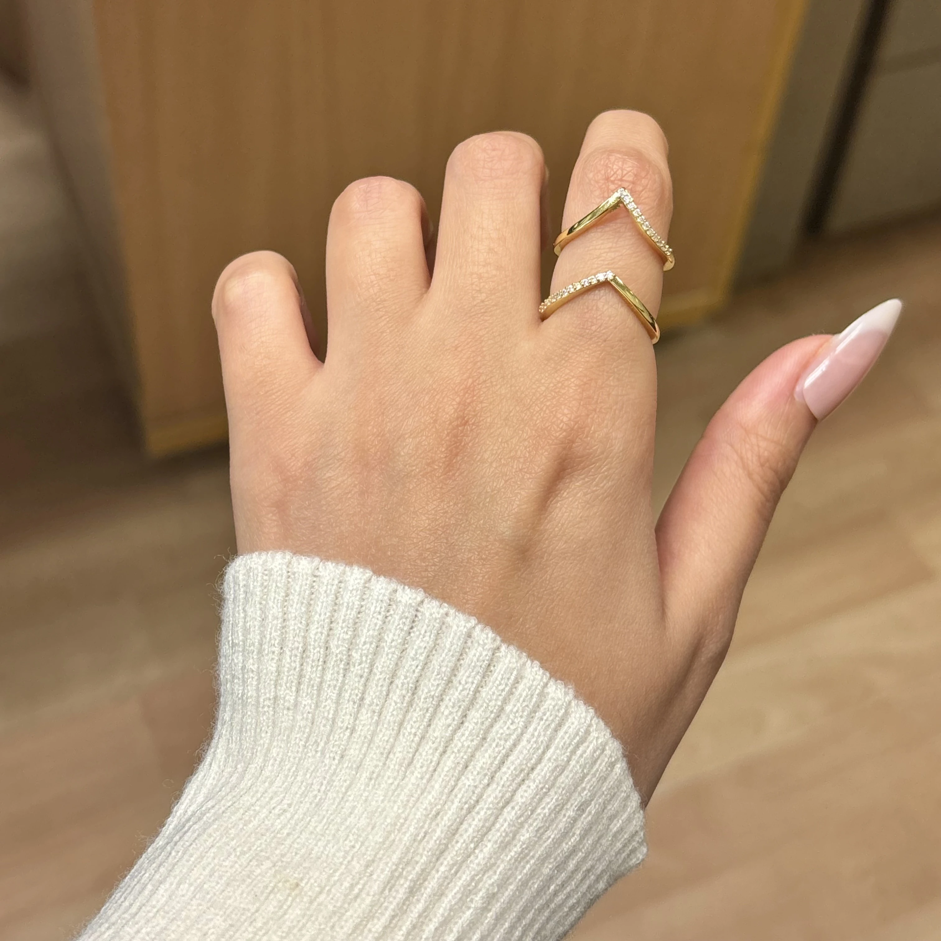 Double Triangle Ring 🔺