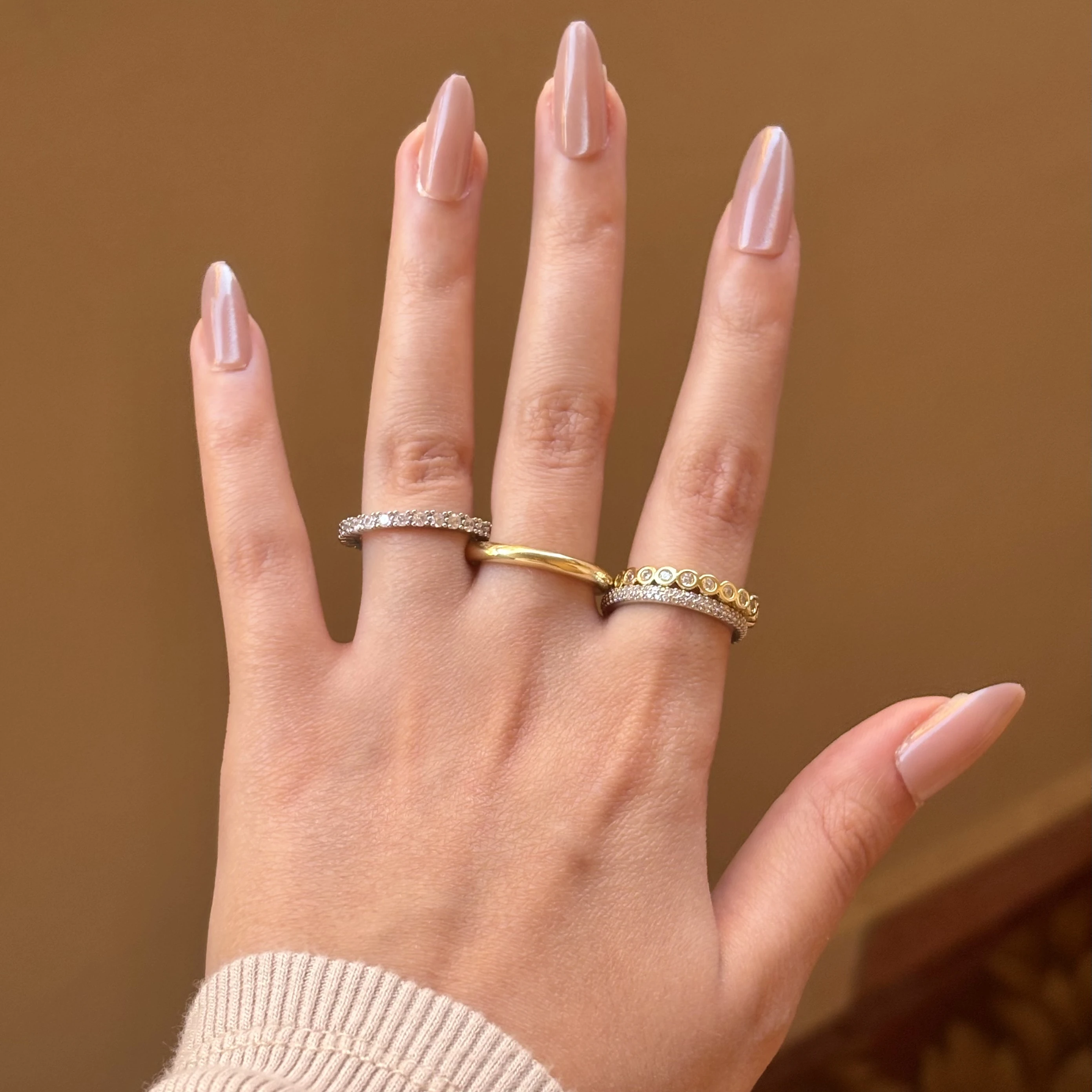 Gold Diamond Layered Ring 💎