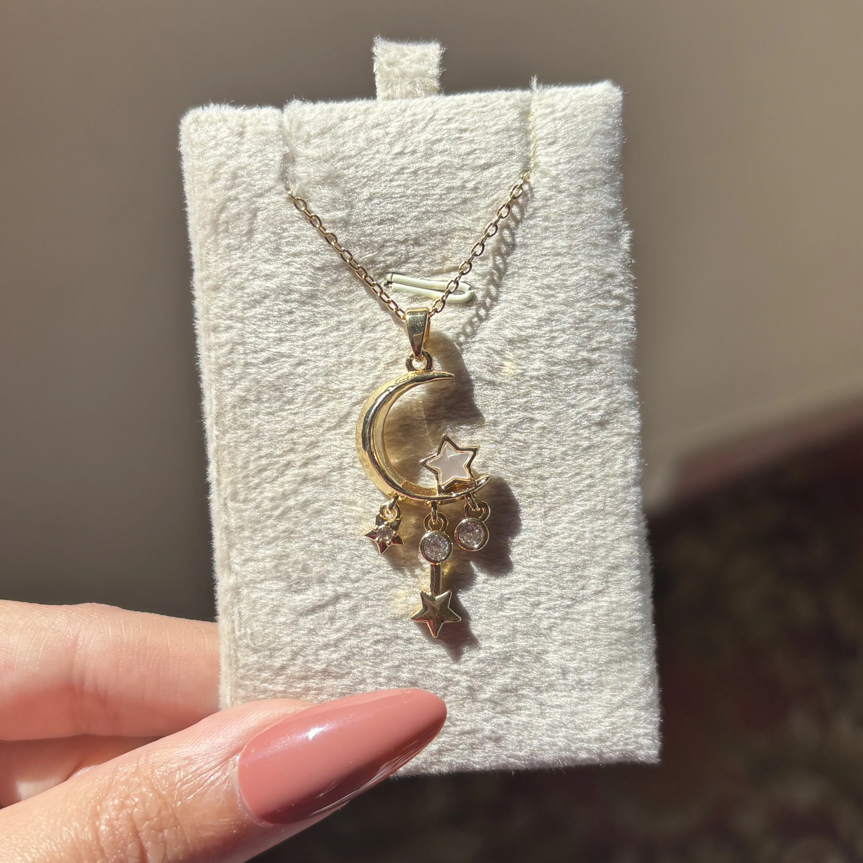 Gold Moon Necklace 🌙