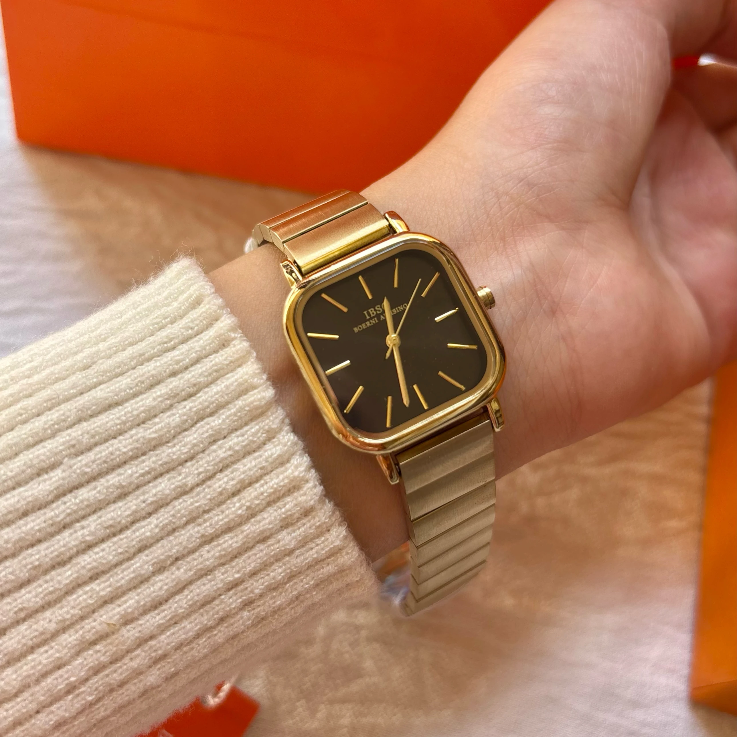 Ibso Black Square Watch