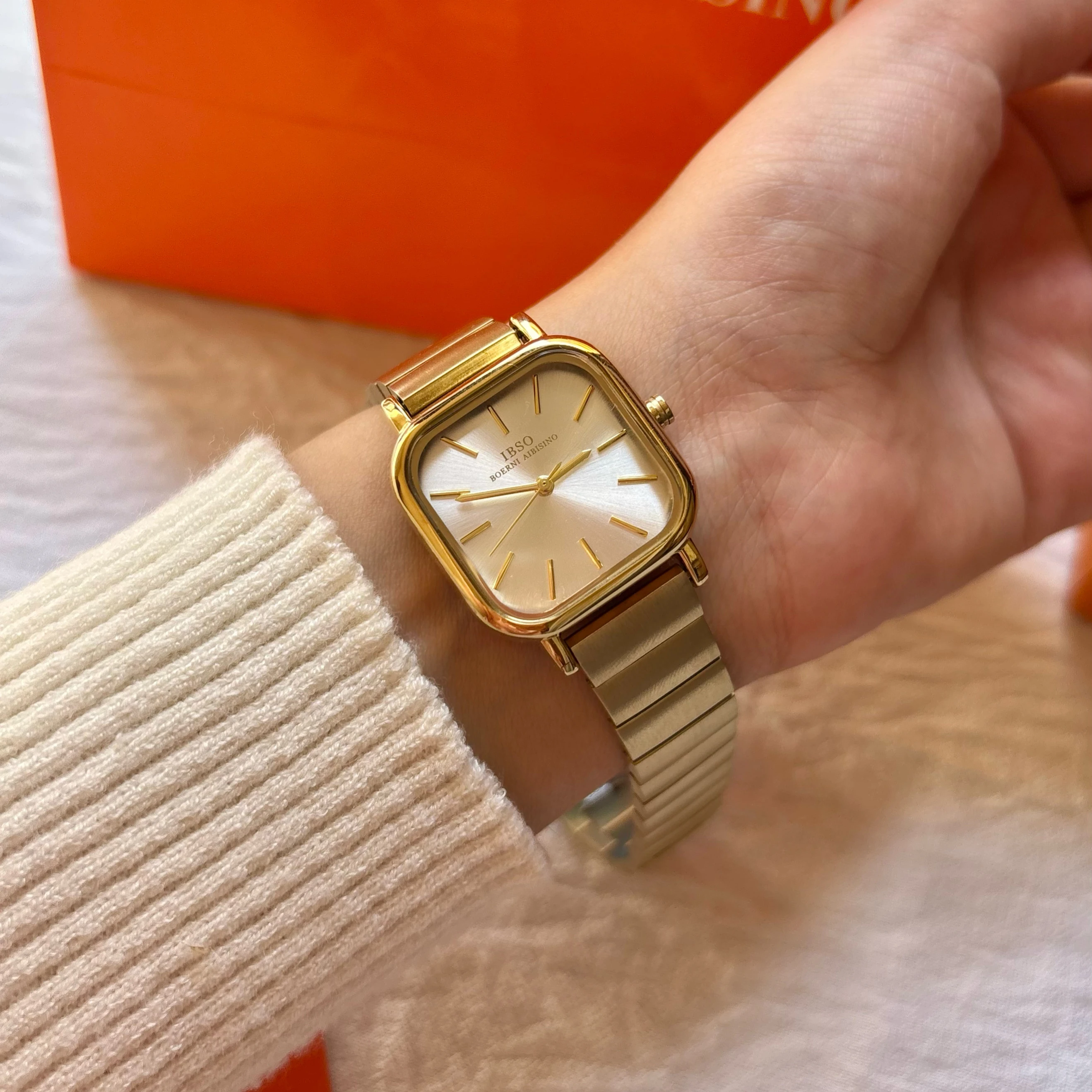 Ibso White Square Watch