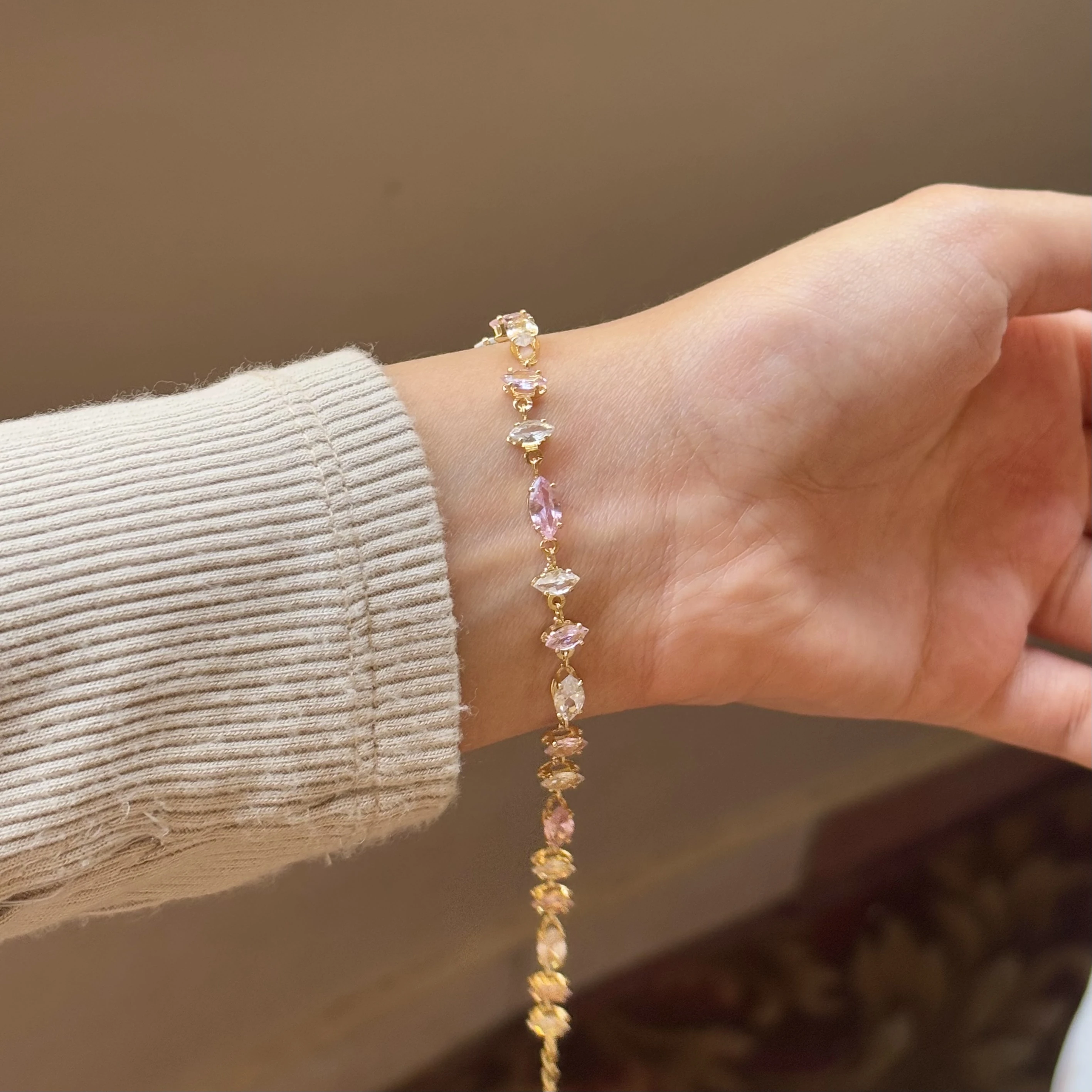 Mix Diamond Bracelet 🤍🩷