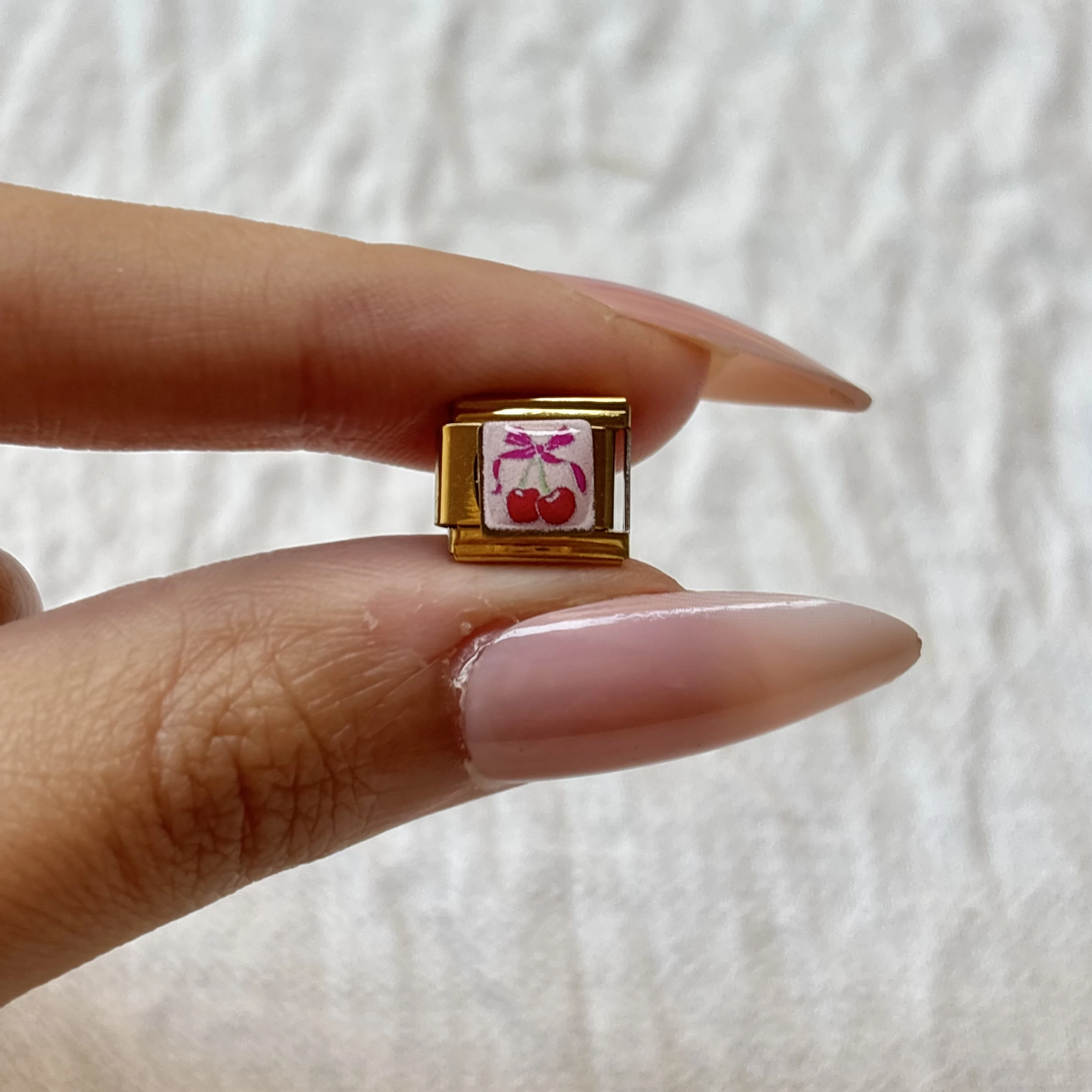 Pink Cherry Charm 🍒