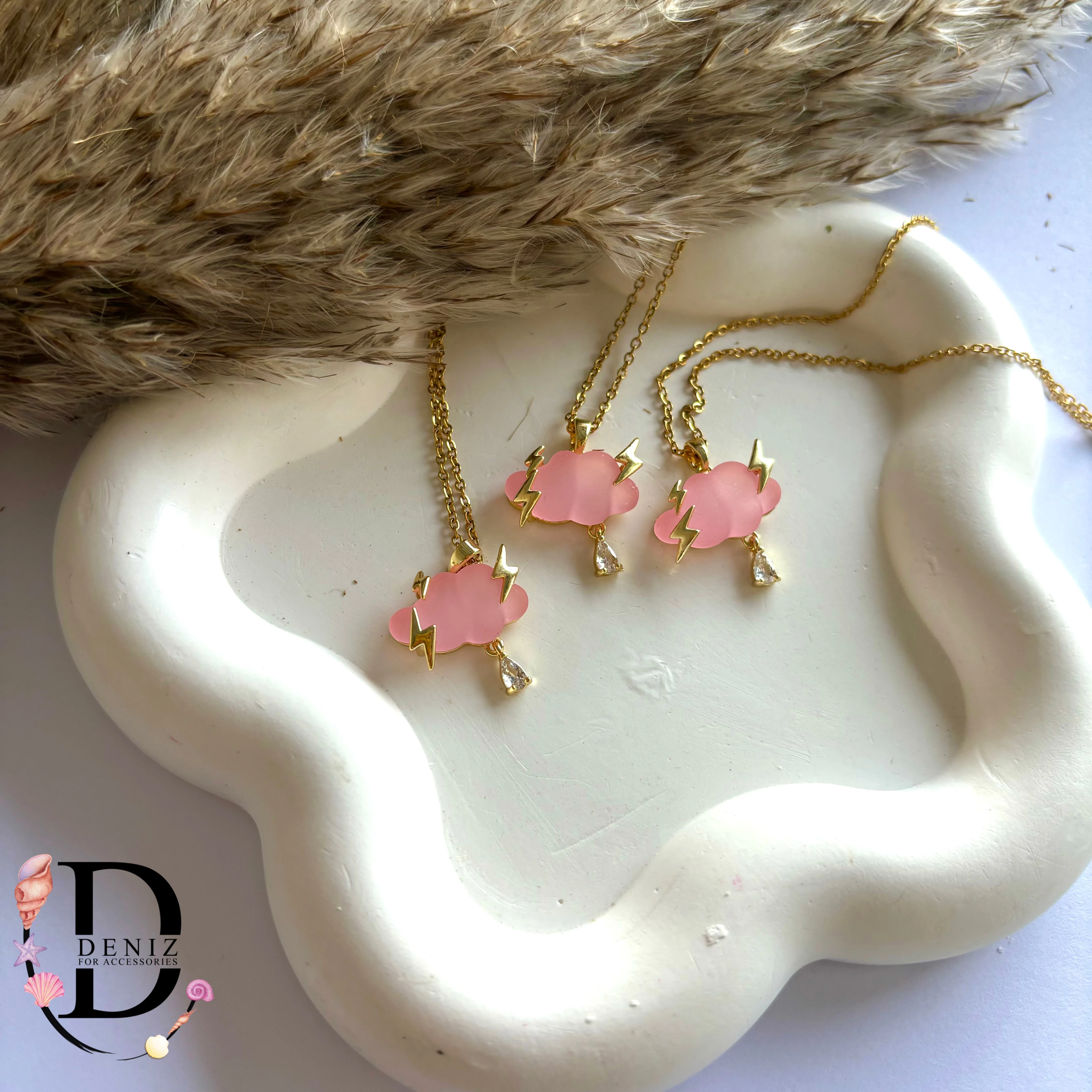 Pink Cloud Necklace☁️