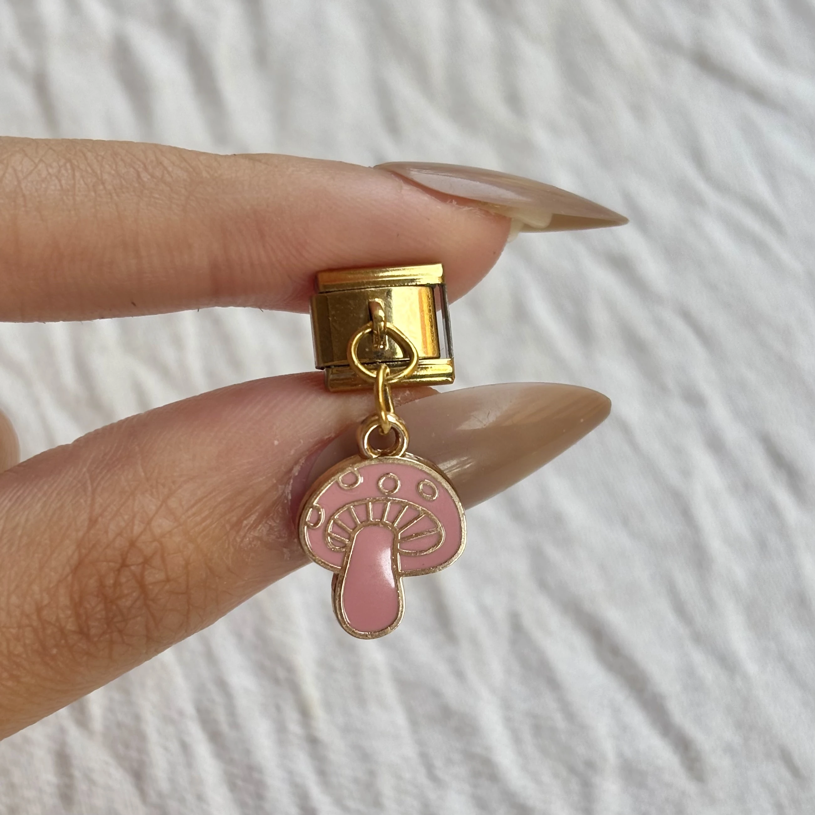 Pink Mushroom Charm🍄