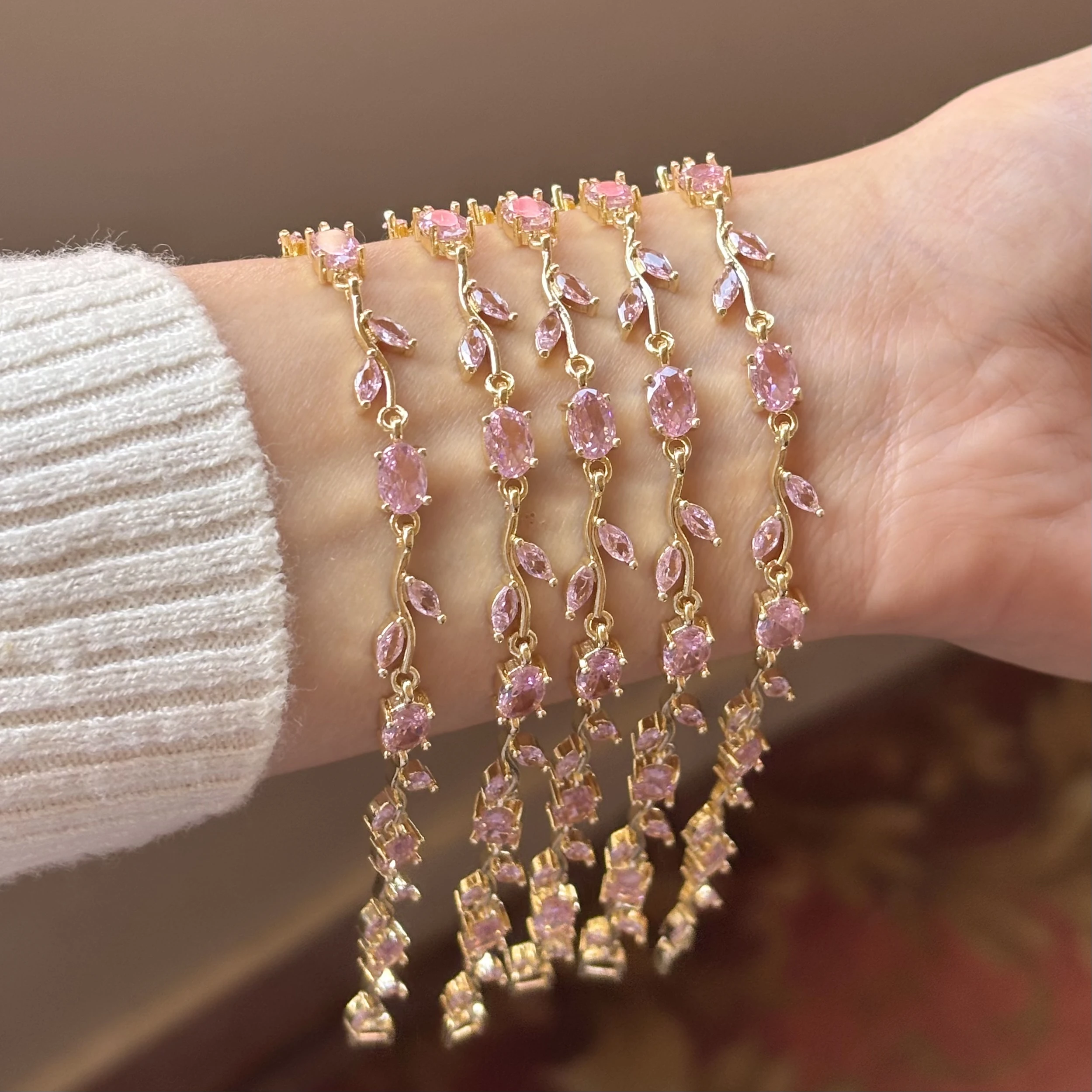 Pink Rose Bracelet 🌷