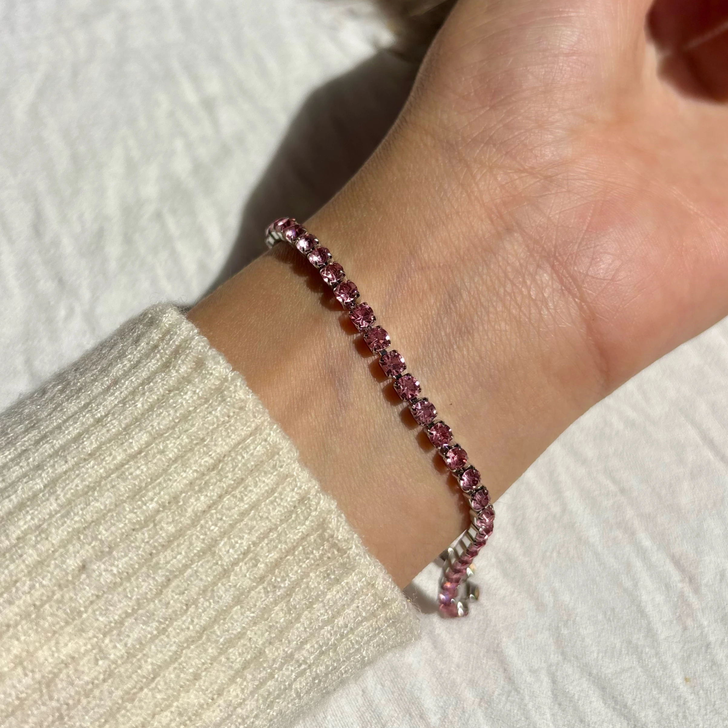 Pink Tennis Bracelet 🩷