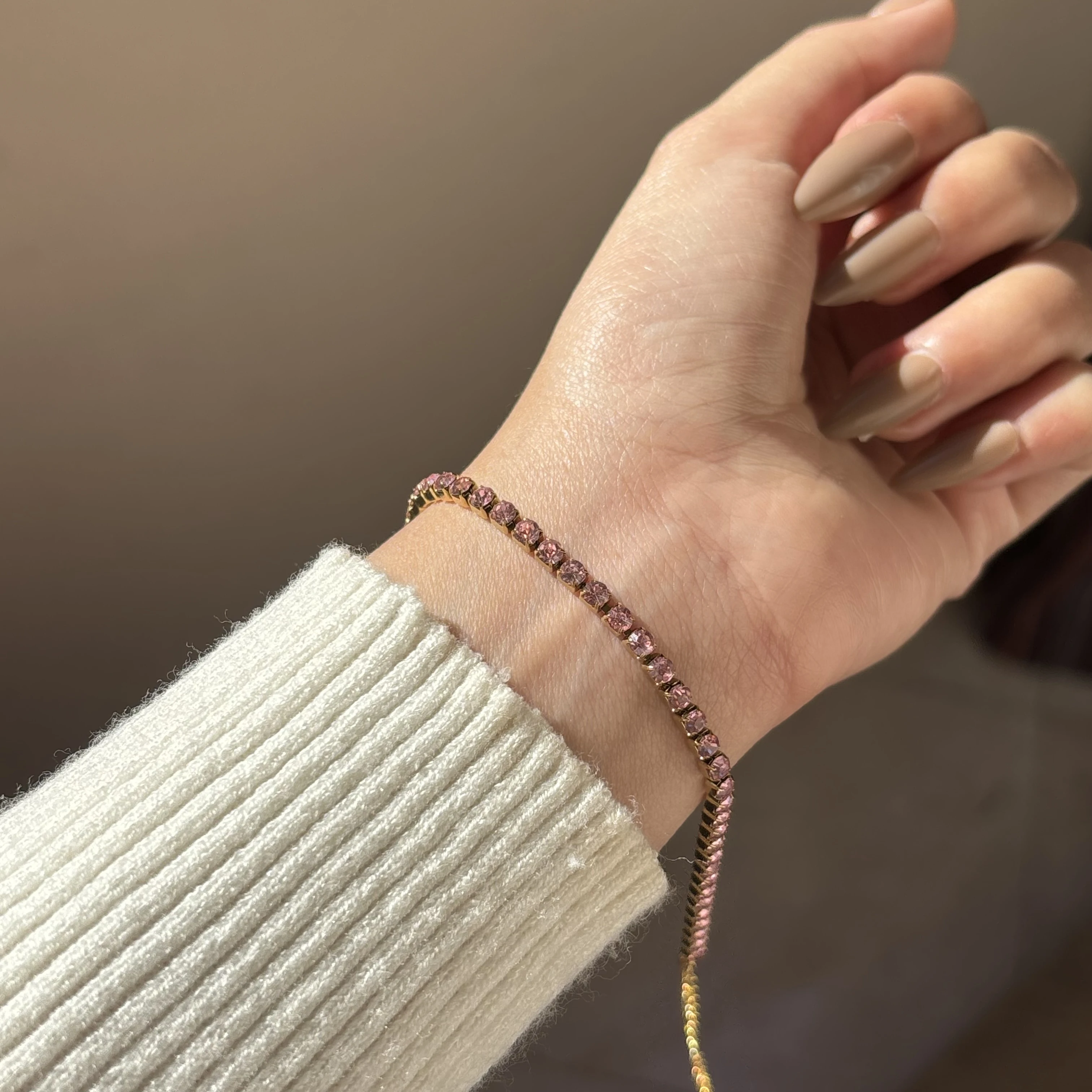 Pink Tennis Bracelet 💗