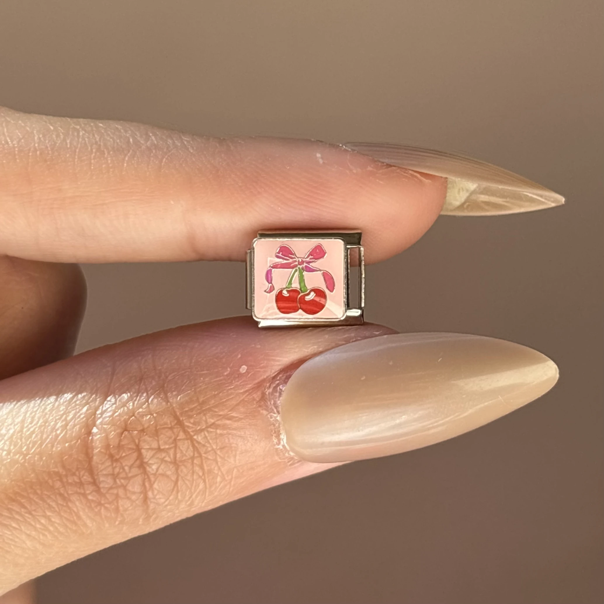 Pinky Cherry Charm 🍒
