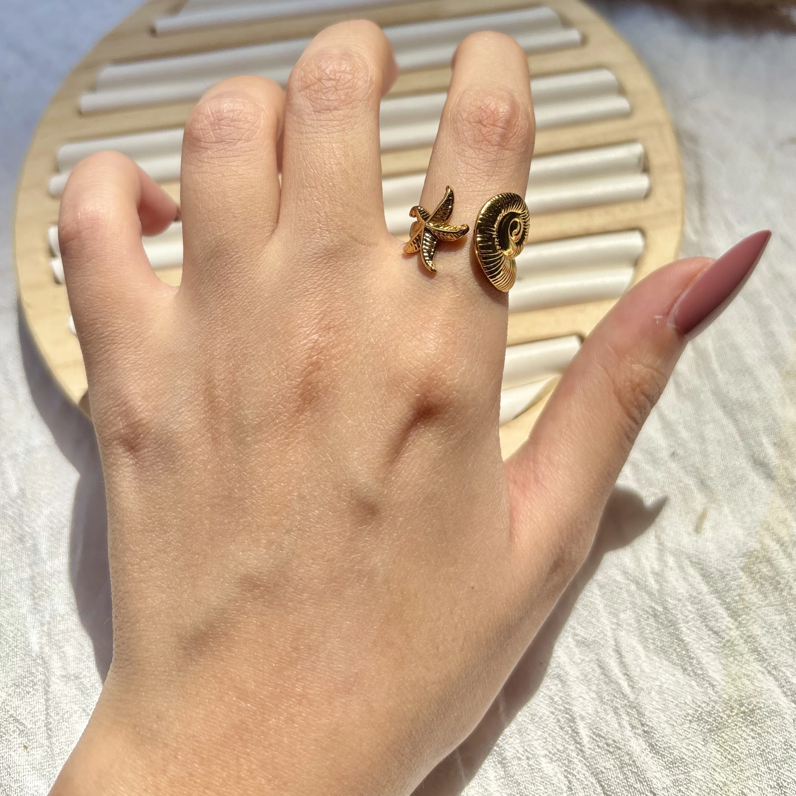 Shell Star Ring 🐚⭐️
