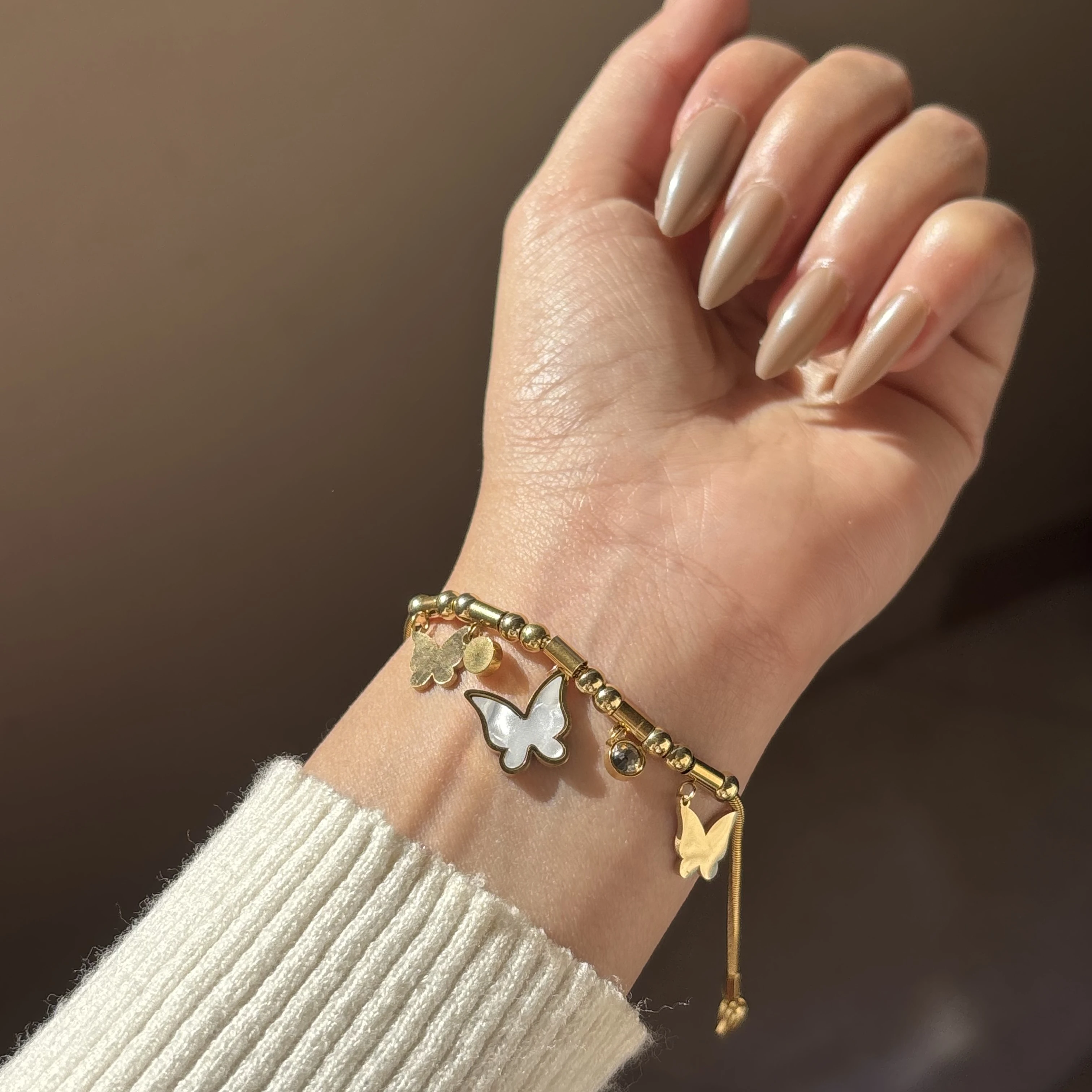White Butterfly Bracelet 🦋