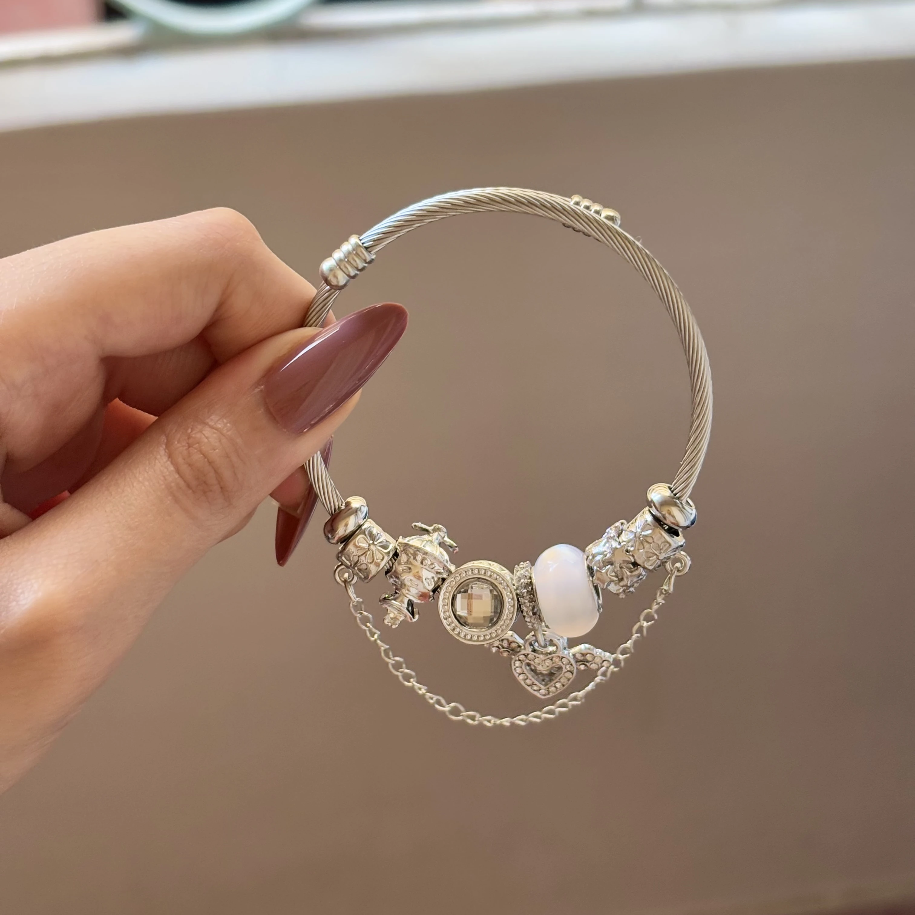 White Heart Chain Pandora 🤍