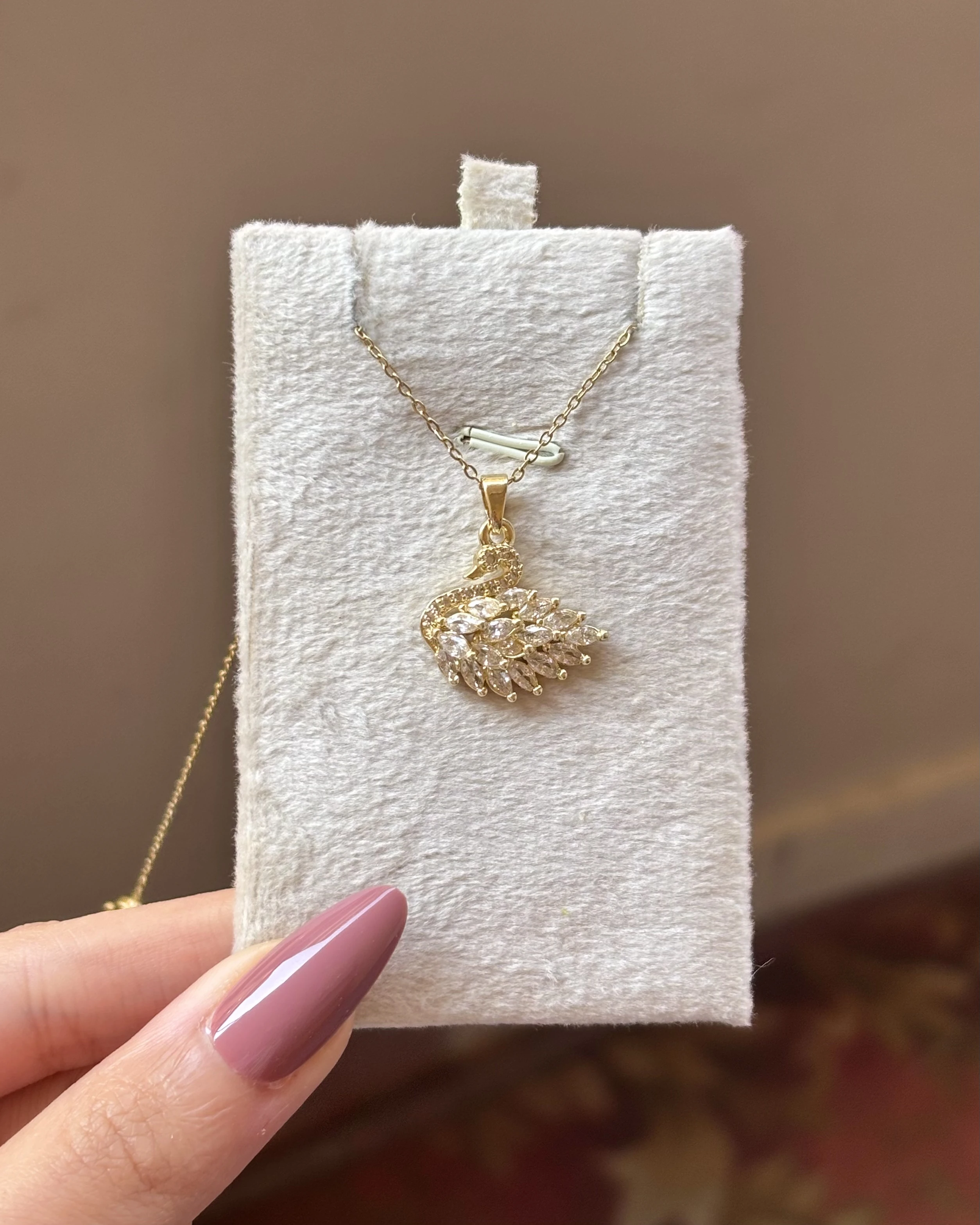 White Swarovski Necklace 🦢