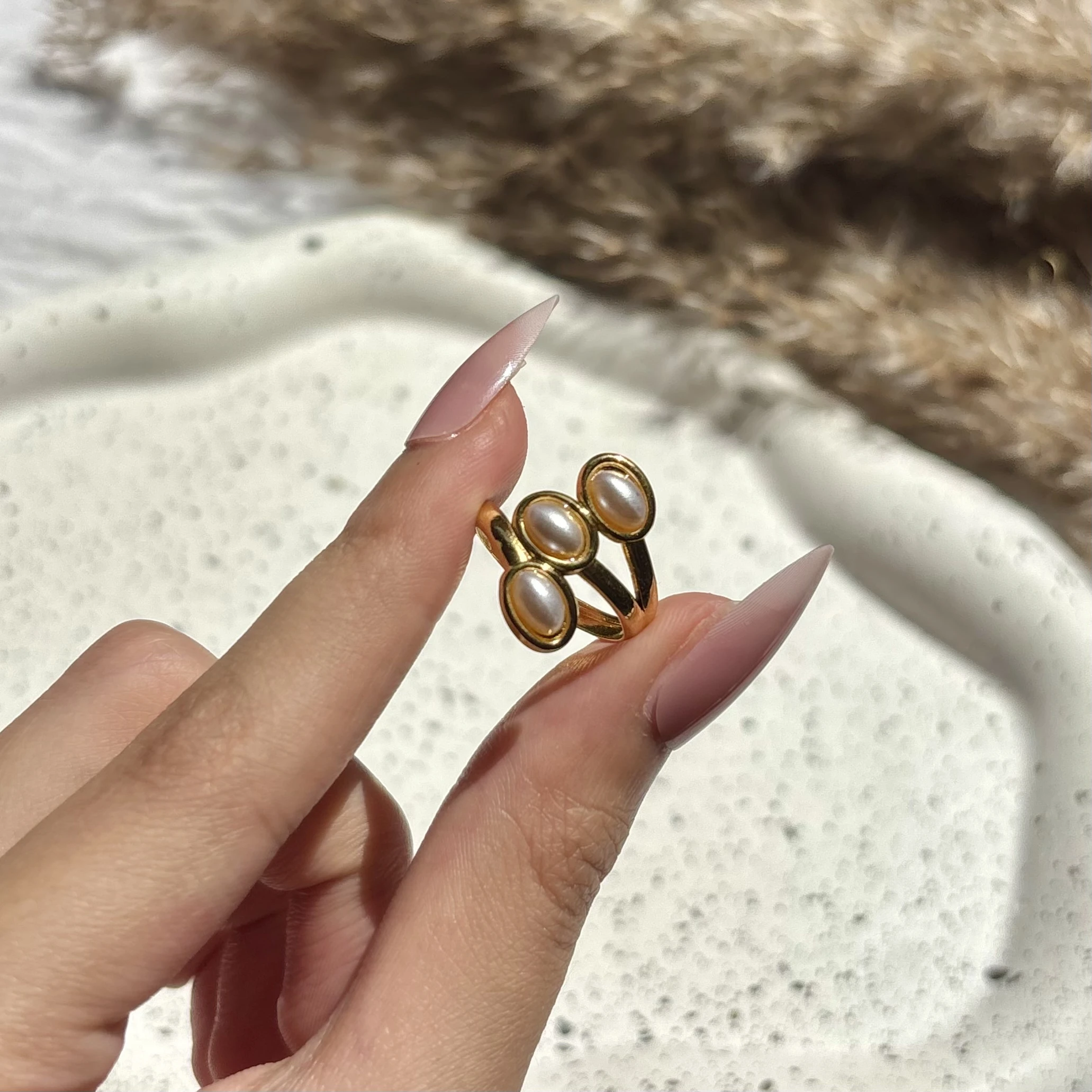 Wrap Pearls Ring 🤍